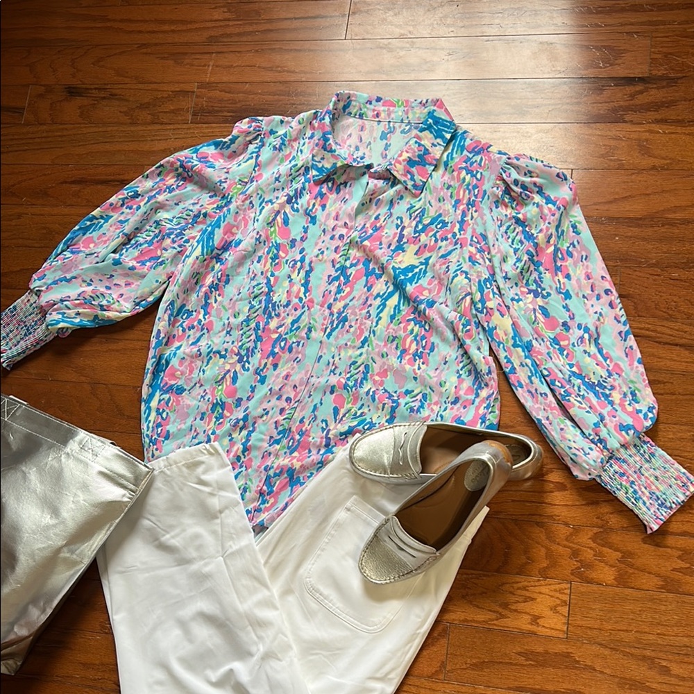 Abstract Print Blouse